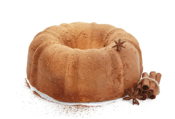 Delicious cinnamon cake — Stock Photo, Image