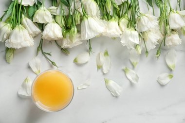 Güzel çiçekler ile kompozisyon  