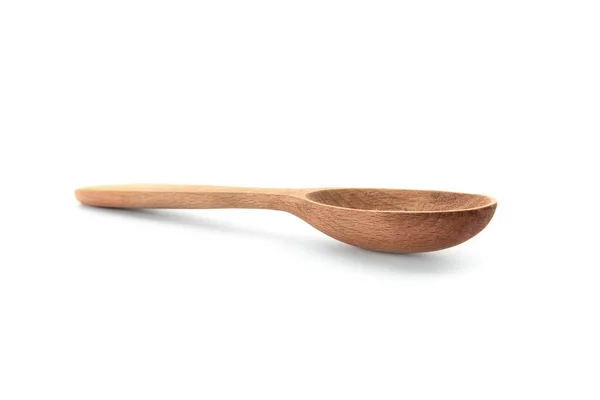 Wooden spoon on white — Stock Photo, Image