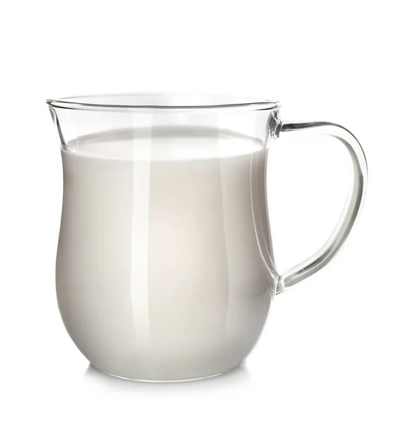 Fresh milk on white — Stock Photo, Image