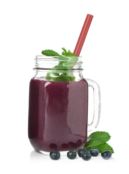 Befőttesüvegbe acai juice — Stock Fotó