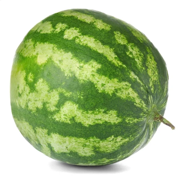 Reife Wassermelone auf weißem Hintergrund — Stockfoto