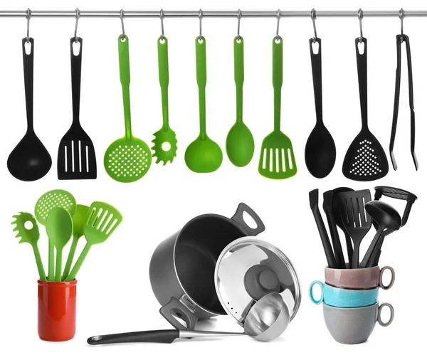 Conjunto de utensílios de cozinha — Fotografia de Stock