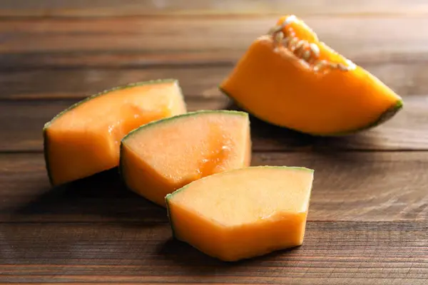 Scheiben frische reife Melone — Stockfoto