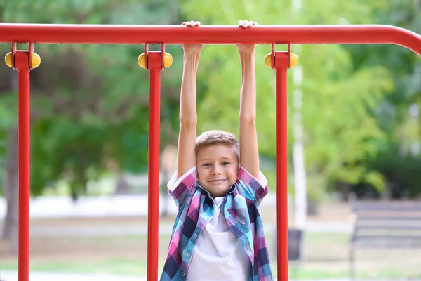 Cute boy on playground — Stock Photo, Image