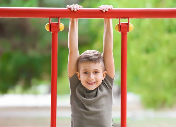 Cute boy on playground — Stock Photo, Image
