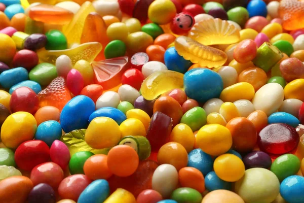 Colorful candies, closeup — Stock Photo, Image