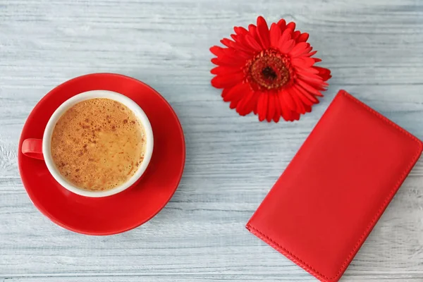 Composition with aromatic morning coffee — Stock Photo, Image