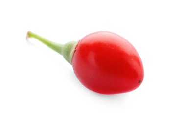 beyaz arkaplanda goji üzümü