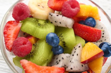 Kase lezzetli meyve salatası