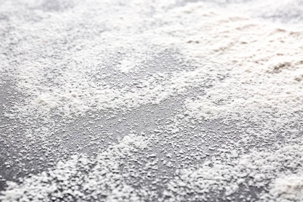 Scattered flour on gray background — Stock Photo, Image