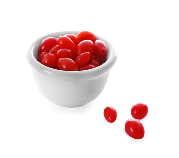 Bowl with goji berries — Stock Photo, Image