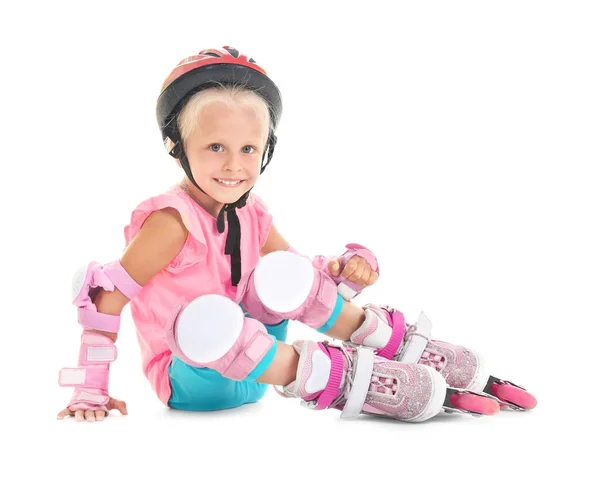 Girl on roller skates — Stock Photo, Image