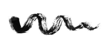 siyah rimel fırça darbesi