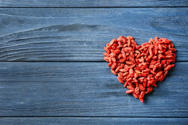 Cuore di bacche di goji — Foto Stock