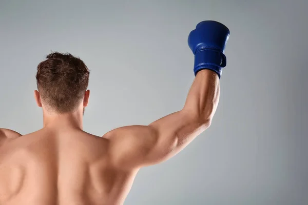 Boxer auf hellem Hintergrund — Stockfoto