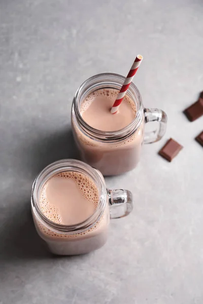 Tazas con delicioso cacao — Foto de Stock