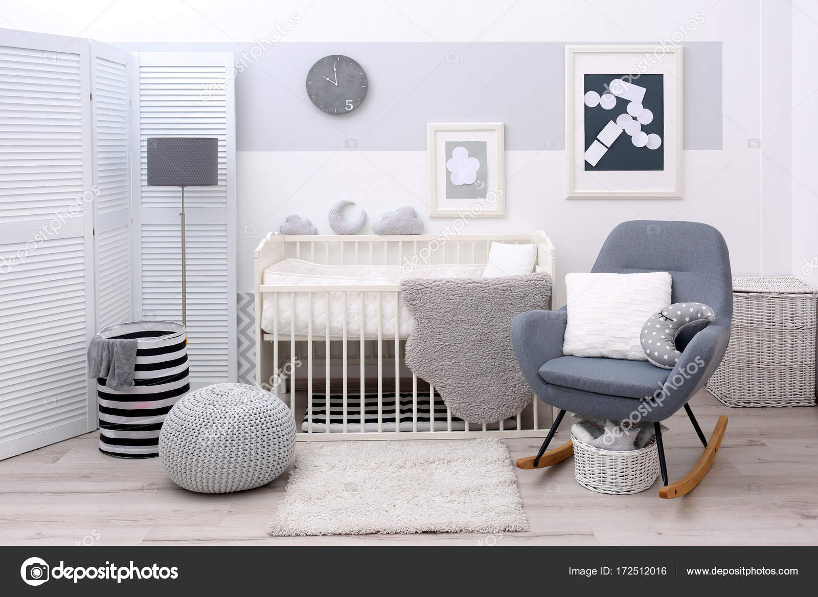 Baby Schlafzimmer design — Stockfoto © belchonock #172512016 Baby Schlafzimmer design — Stockfoto © belchonock #172512016