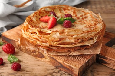 Lezzetli ince krepler.