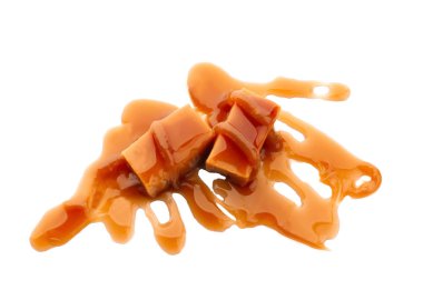 Tatlı karamel tepesi ile şeker 