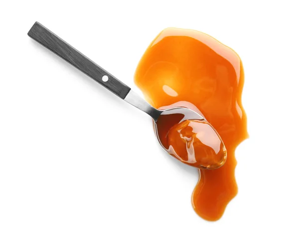 Delicious caramel sauce — Stock Photo, Image