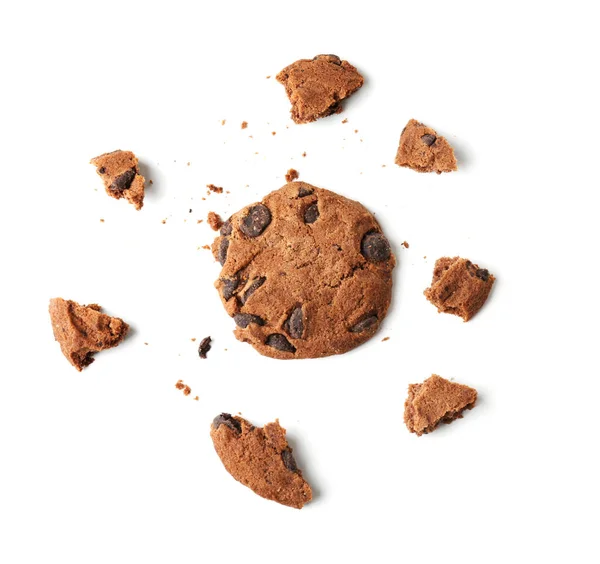 Вкусное овсяное печенье с шоколадной крошкой — стоковое фото