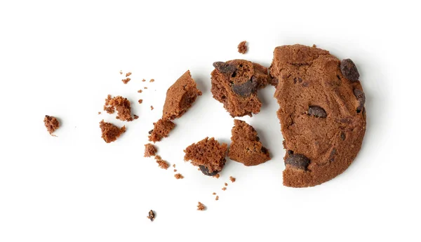 Lahodné ovesné vločky cookie s čokoládovými kousky — Stock fotografie