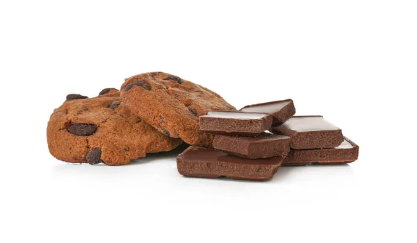 Délicieux biscuits à l'avoine aux pépites de chocolat — Photo