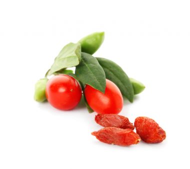 Goji meyveleri beyaz