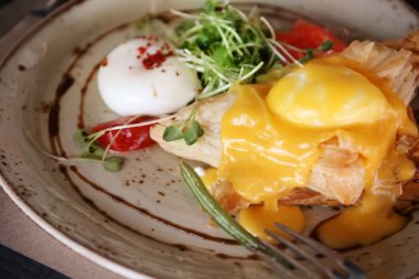 Lezzetli yemek tabağı. 