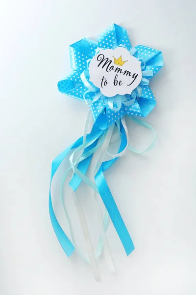 Award ribbon for baby shower party — Stock Photo, Image