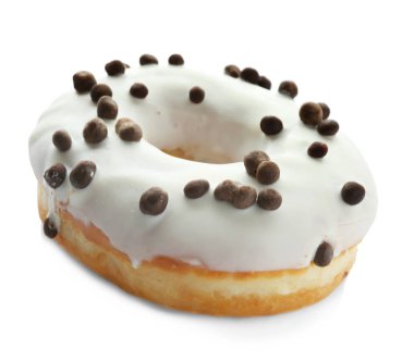 Beyaz üzerine lezzetli çörek  