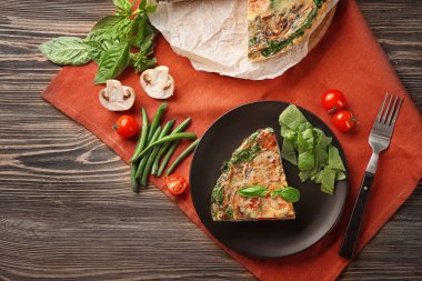 lezzetli ıspanak frittata