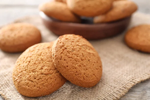 Chutné ovesné sušenky — Stock fotografie