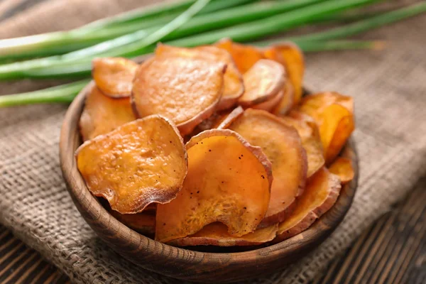 Édes burgonya Chips — Stock Fotó