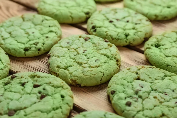 Mint chocolate chip cookies — Zdjęcie stockowe