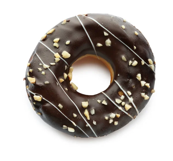 Tasty donut on white — Stock Photo, Image