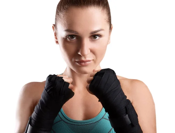 Söta kvinnliga boxare — Stockfoto