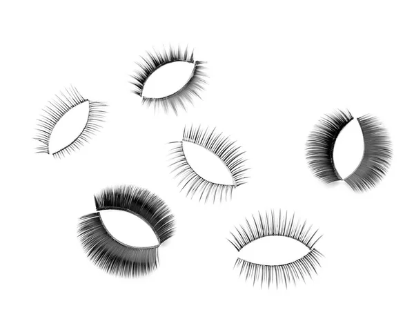 Farklı türde yanlış eyelashes — Stok fotoğraf