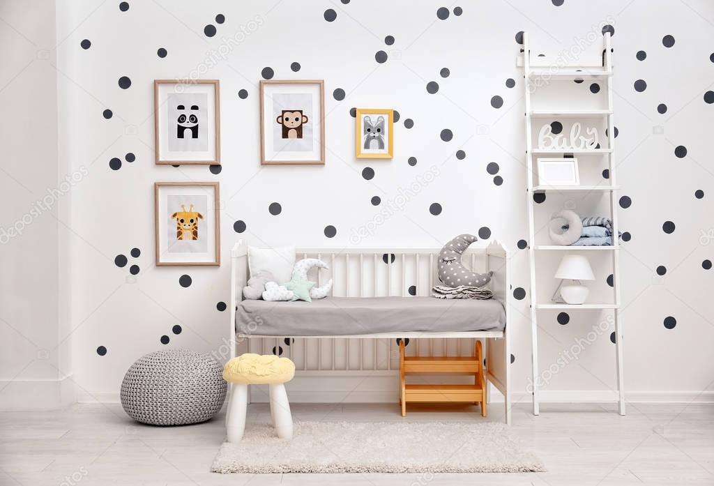 Baby bedroom  with pictures of animals