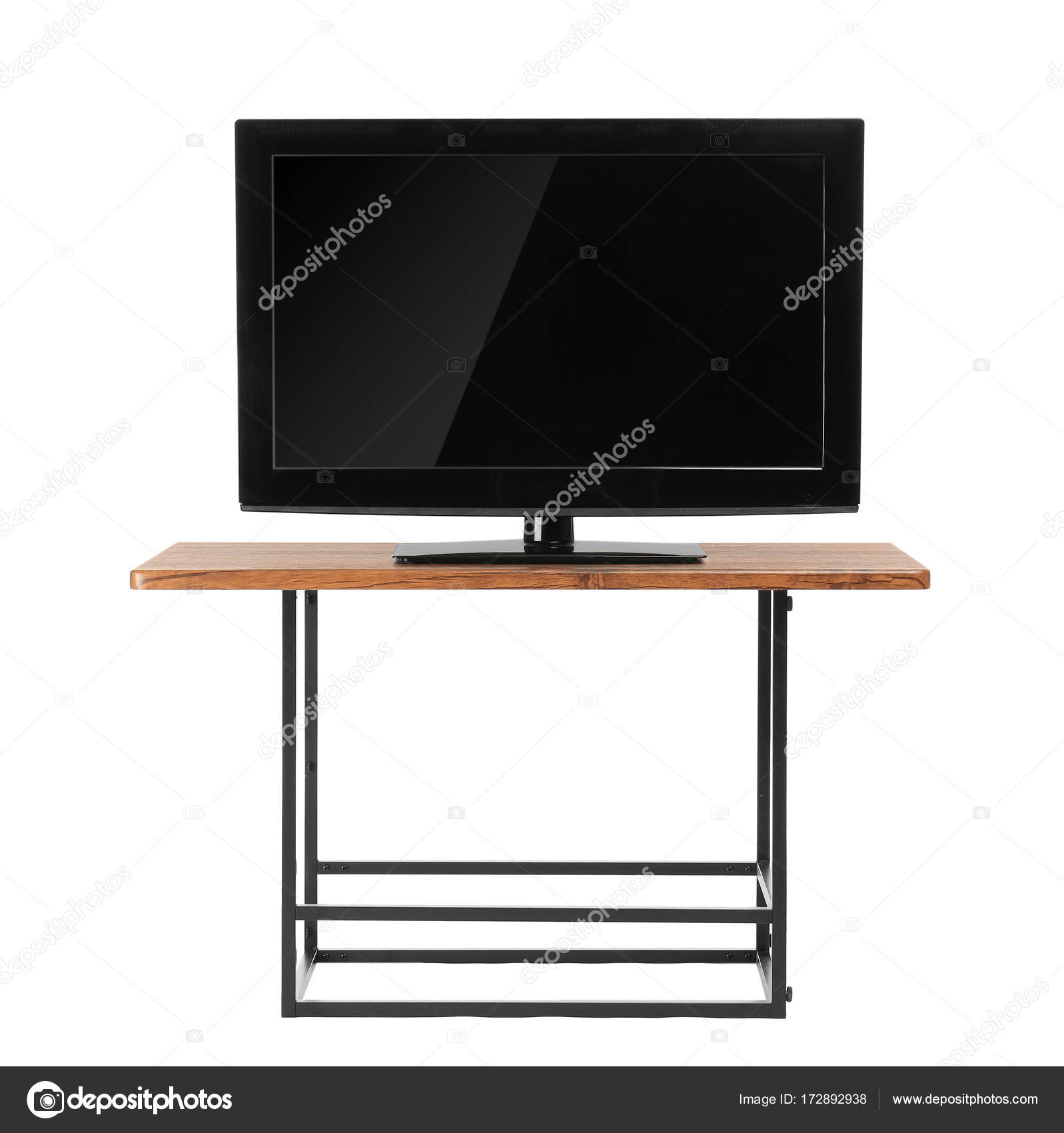 Modern Tv Set On Stand Stock Photo Belchonock 172892938 Modern Tv Set On Stand Stock Photo