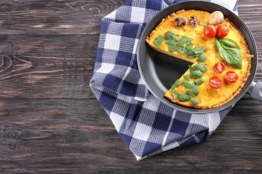 Ispanaklı lezzetli frittata 