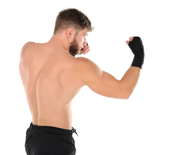 白の男性ボクサー — ストック写真