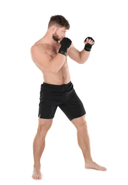 Boxer maschile su bianco — Foto Stock