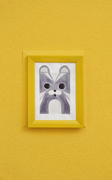 Foto van dier op de muur in de kamer van de baby — Stockfoto