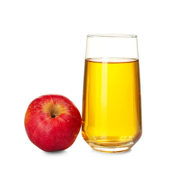 新鲜苹果汁玻璃 — 图库照片