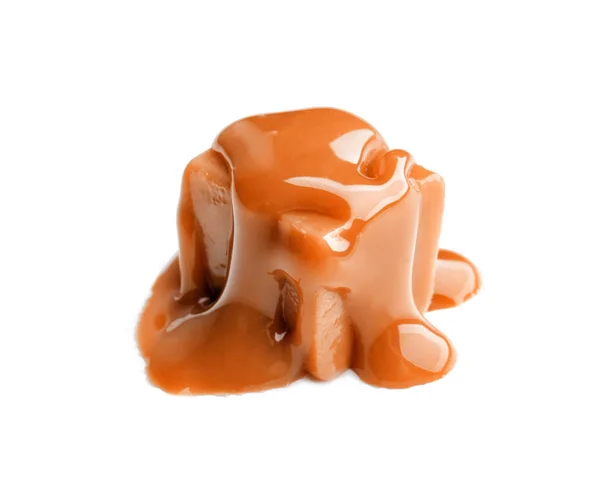 Sweet candy with caramel topping — Stock Photo, Image