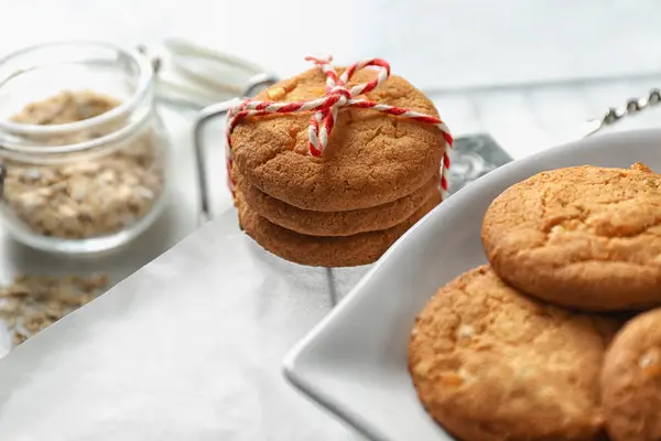 Delicious oatmeal cookies — Stock Photo, Image