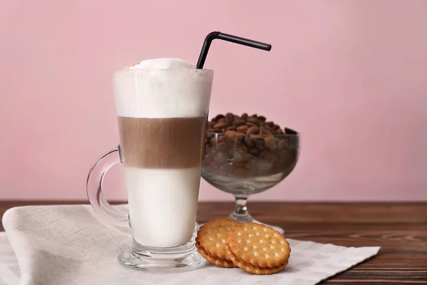 Latte macchiato tábla — Stock Fotó