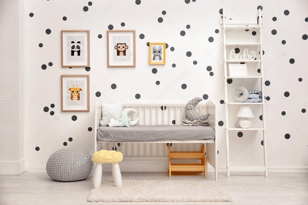 Baby bedroom  with pictures of animals